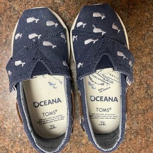 Toms Whale Print toddler shoes!